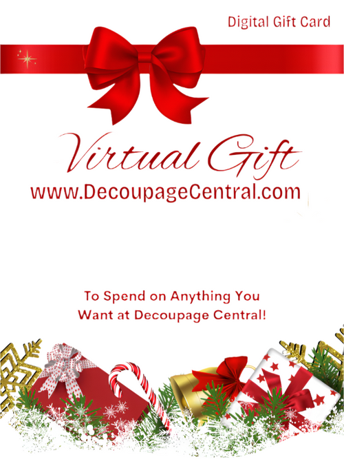 Decoupage Central Christmas Gift Card