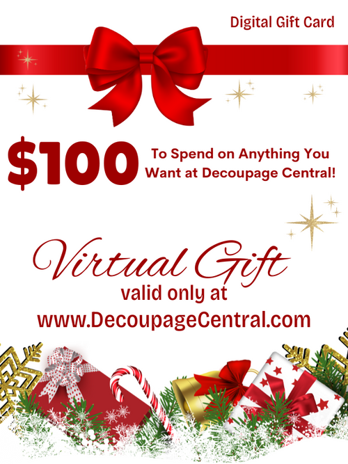 Decoupage Central Christmas Gift Card