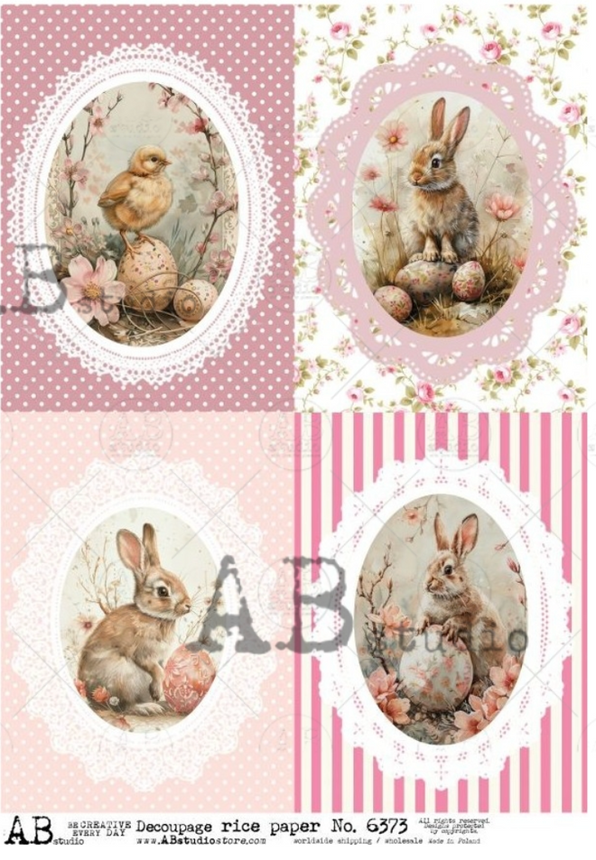 A4 Pink Bunny Quad AB Studios 6373