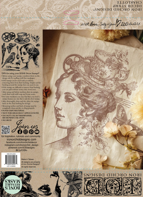 New IOD Charlotte Stamp Collection 12"x 12"