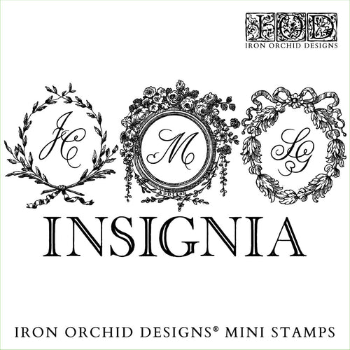 2025 Spring IOD Boxed Mini Stamp Set: Insignia, Velveteen, Countryside Memoires