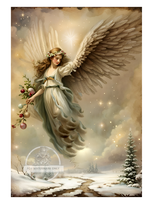 A4 Our First Angel Rice Paper DC129
