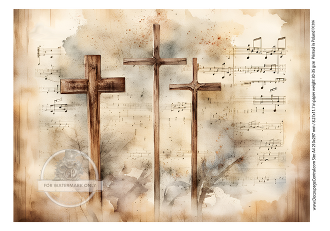 A4 Song of Salvation Rice Paper DC286