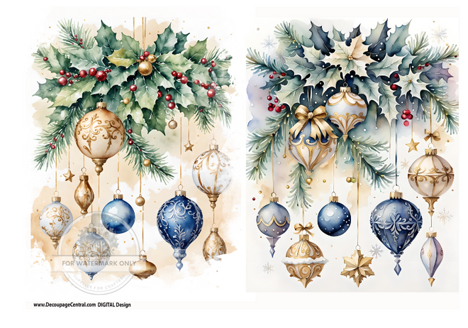 DIGITAL IMAGE: Christmas Collage Instant Download