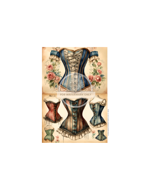 DIGITAL IMAGE: Corsets Instant Download