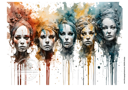 DIGITAL IMAGE: Faces Instant Download