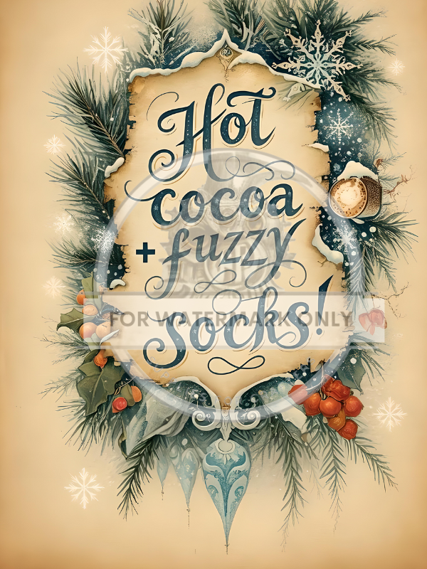 DIGITAL IMAGE: Hot Cocoa  Instant Download