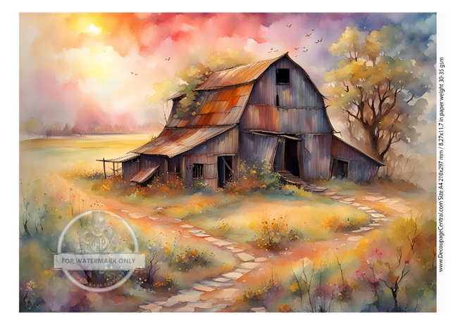 DIGITAL IMAGE: Nebraska Barn  Instant Download