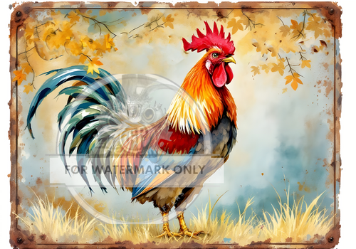 DIGITAL IMAGE: Rusty Rooster