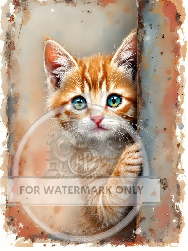 DIGITAL IMAGE: The Little Orange Kitten