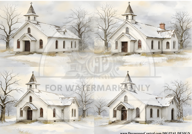 DIGITAL IMAGE: Winter Chapel