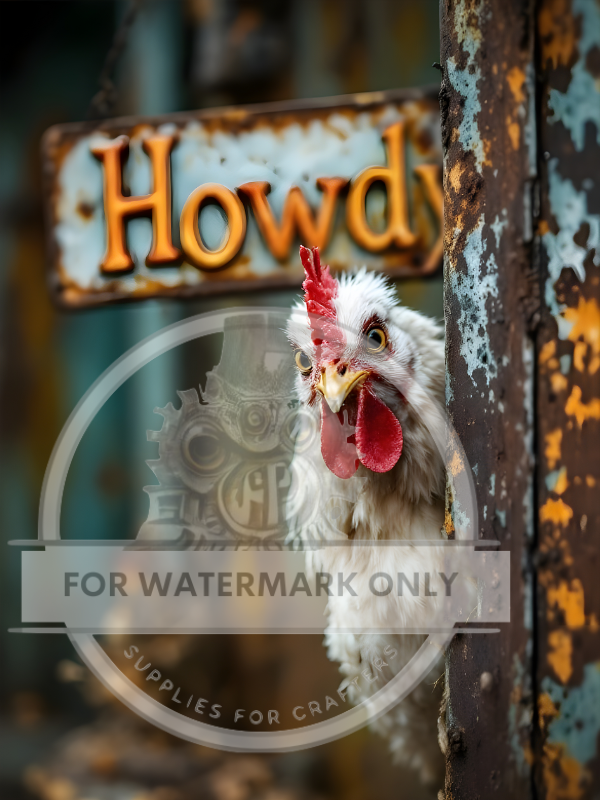 DIGITAL IMAGE: Howdy Hen