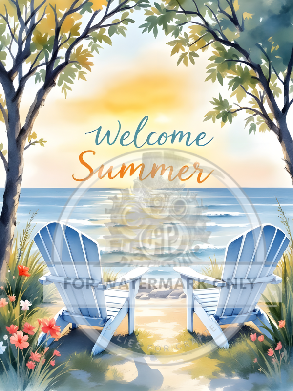 DIGITAL IMAGE: Welcome Summer Beach