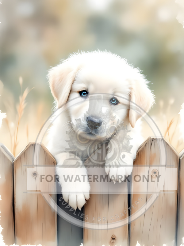 DIGITAL IMAGE: My White Fluffy Puppy