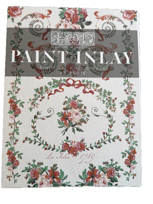 IOD La Foilie, Paint Inlays 12" x16" Pad, 8 pages LIMITED EDITION