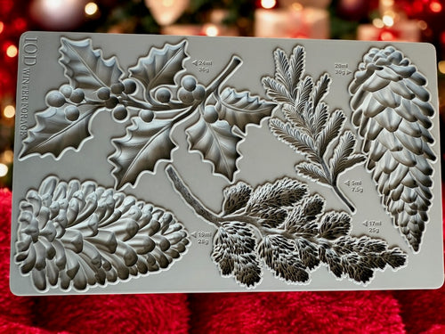 IOD Winter Forage Silicone Mold Total Size 6" x 10"