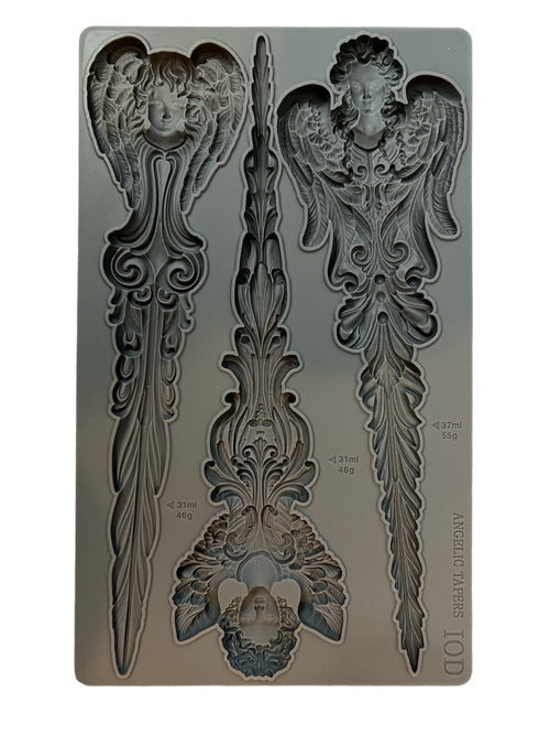 NEW IOD ANGELIC TAPERS Silicone Mould, 6" x10" LIMITED EDITION