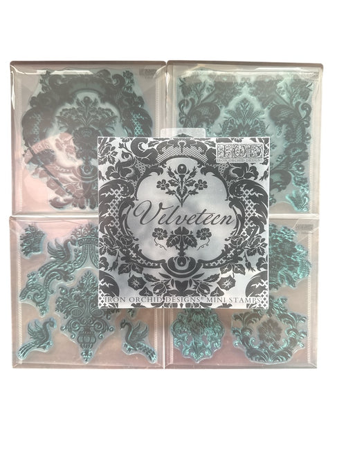 2025 Spring IOD Boxed Mini Stamp Set: Insignia, Velveteen, Countryside Memoires