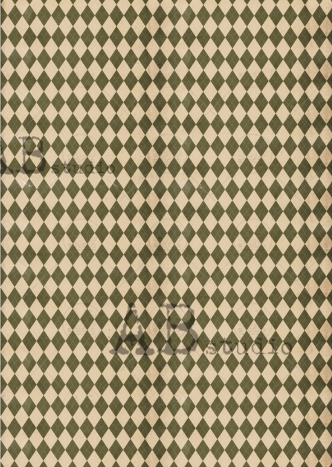A4 Harlequin Back and Gold, Rice Paper, AB Studios 1111