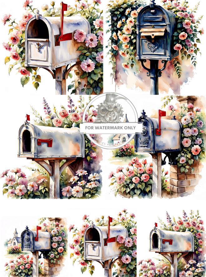 DIGITAL IMAGE: Mailboxes Instant Download
