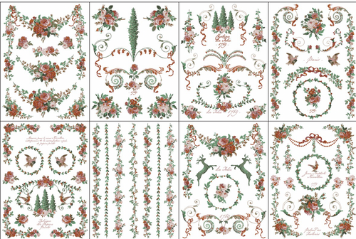 IOD La Foilie, Paint Inlays 12" x16" Pad, 8 pages LIMITED EDITION