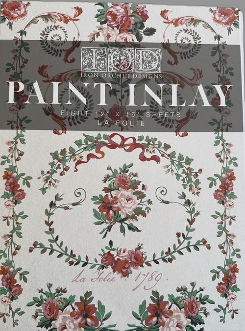 IOD La Foilie, Paint Inlays 12" x16" Pad, 8 pages LIMITED EDITION