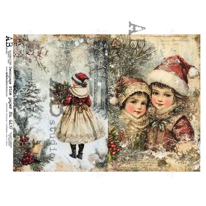 A4 Victorian Girls Duo AB Studios 6197