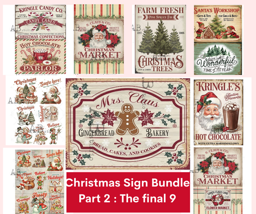 Christmas Sign Bundle Part 2: The Final 9