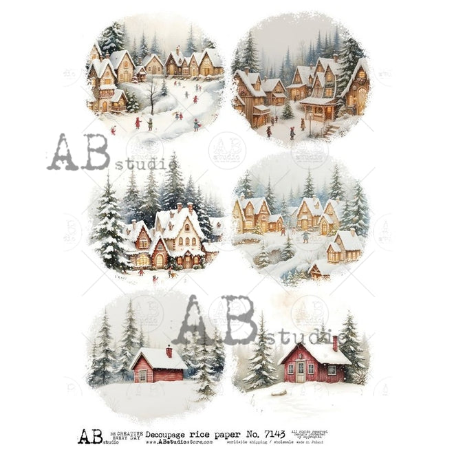 A4 Winter Village Circles AB Studios 7143