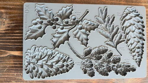 IOD Winter Forage Silicone Mold Total Size 6" x 10"