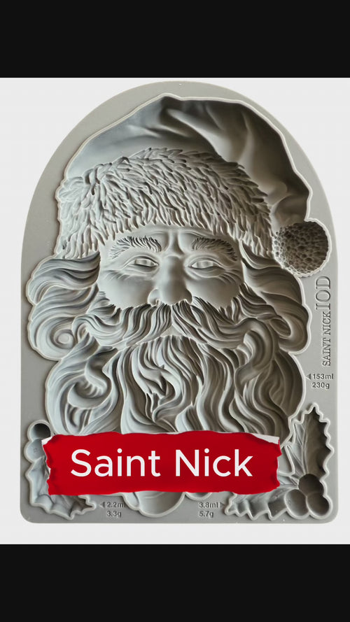 IOD Saint Nick Silicone Mould, 5" x 7"