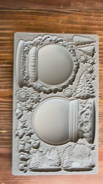 IOD Snow Globe Silicone Mold Total Size 6" x 10"
