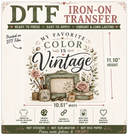 My Favorite Color is Vintage DTF Iron-On Transfer 10.51"x 11.10"