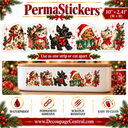 VIntage Pets Collection : 5 in 1,  PermaSticker   10.5" × 2.41"