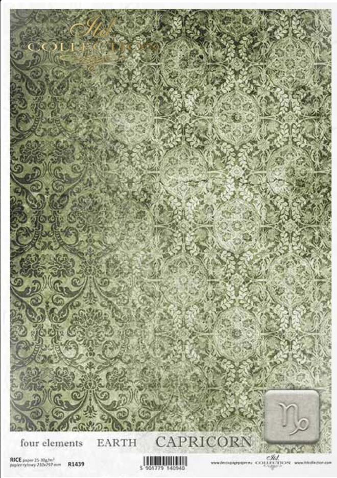 A4 Green Capricorn Design Background From ITD R1439