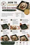 A4 Winter Damask Rice Paper DC1026