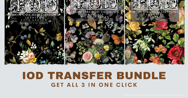 2025 Spring IOD Transfer Bundle : Catharina , Lost Garden, WIlde Bloemen - Decoupage Central