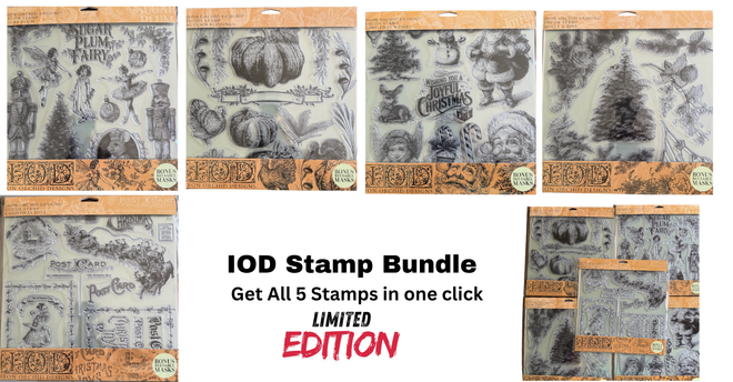 BUNDLE : IOD Christmas 2025 Limited Edition STAMP Bundle: Get all 5 Stamps in one click