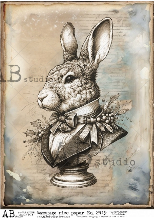 A4 Christmas Hare Style AB Studios 2415