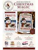 A4 Frosty’s Winter Favorite Hot Chocolate Rice Paper DC984