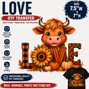 LOVE DTF Iron-On Transfer  7.5" x 7"