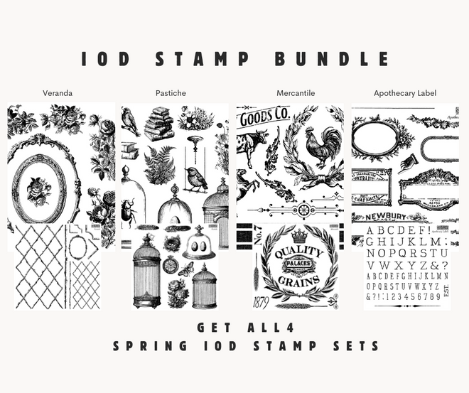 IOD Spring Release Stamp Set Bundle : GET ALL 4 in one click