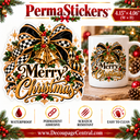 Harlequin Holiday  PermaSticker 4.15"× 4.06"