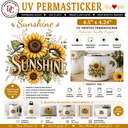 Sunshine UV DTF PermaSticker 4.5" x 4.24"