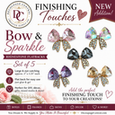 Bow & Sparkle™ Rhinestone Flatbacks | Set of 5