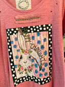 "Happy Thoughts" Tee: A Rare Bird | Texas Brand |  LXL Last one!