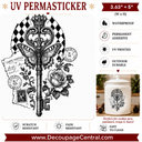 The Keepers Key UV DTF PermaSticker 3.63" × 5".