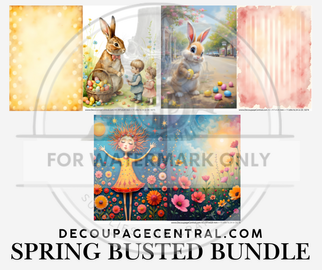 A3 Coordinated Collection: Spring Busted Bundle, 3 DESIGNS IN ONE CLICK