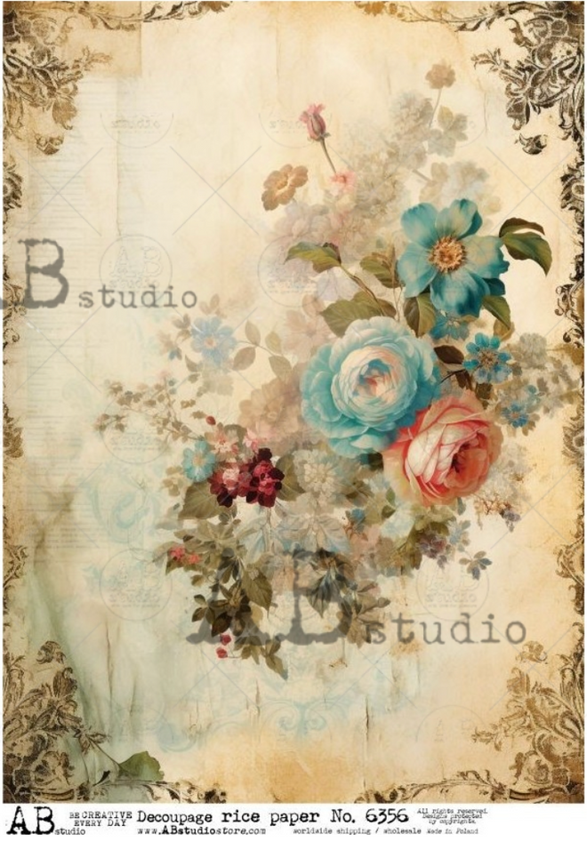 A4 Florentine Bouquet AB Studios 6356