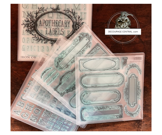 IOD Apothecary Stamp Collection 6"x 6" with cases MUST HAVE!